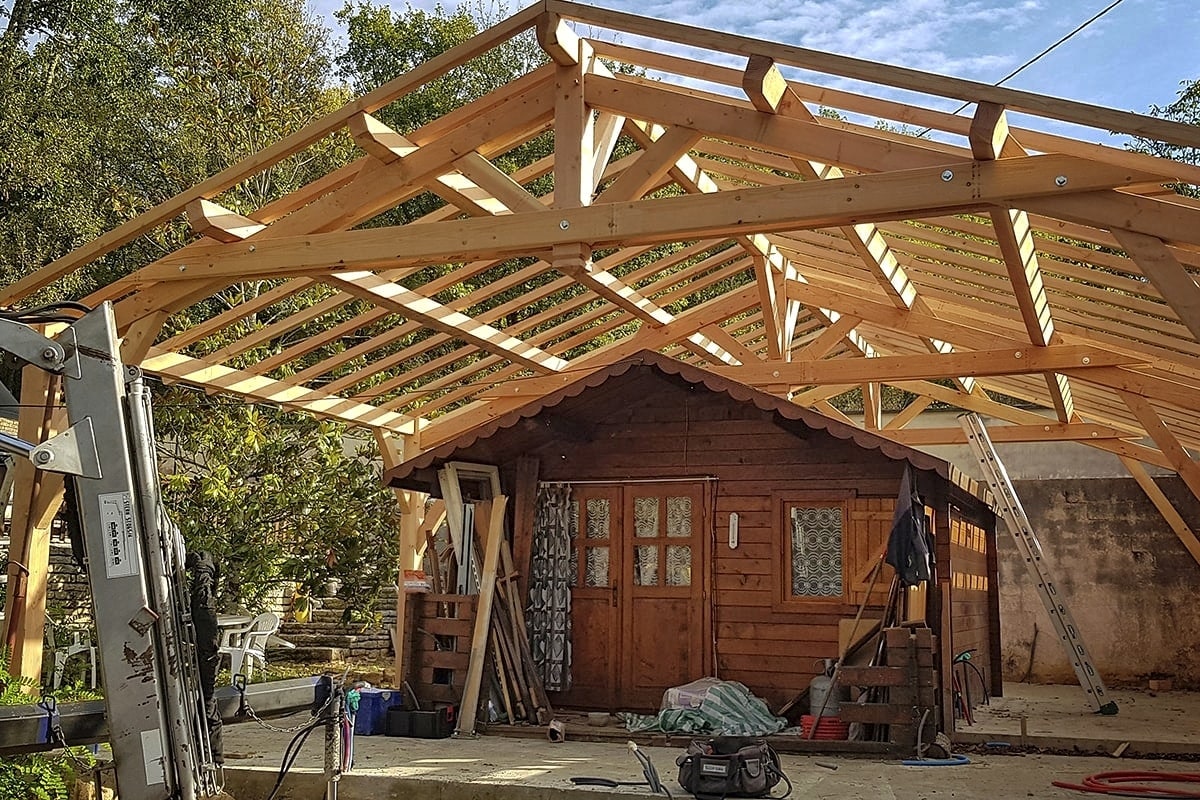 Construction d'une charpente