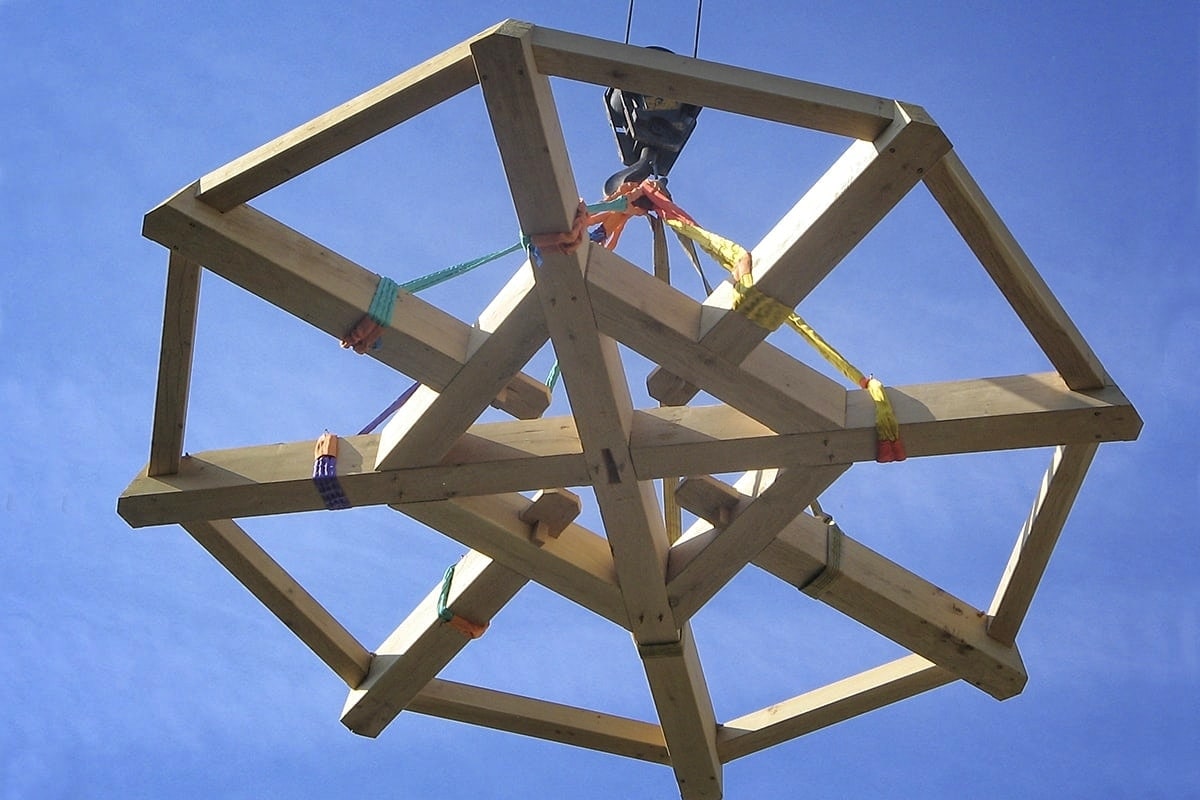 Structure de charpente de tour