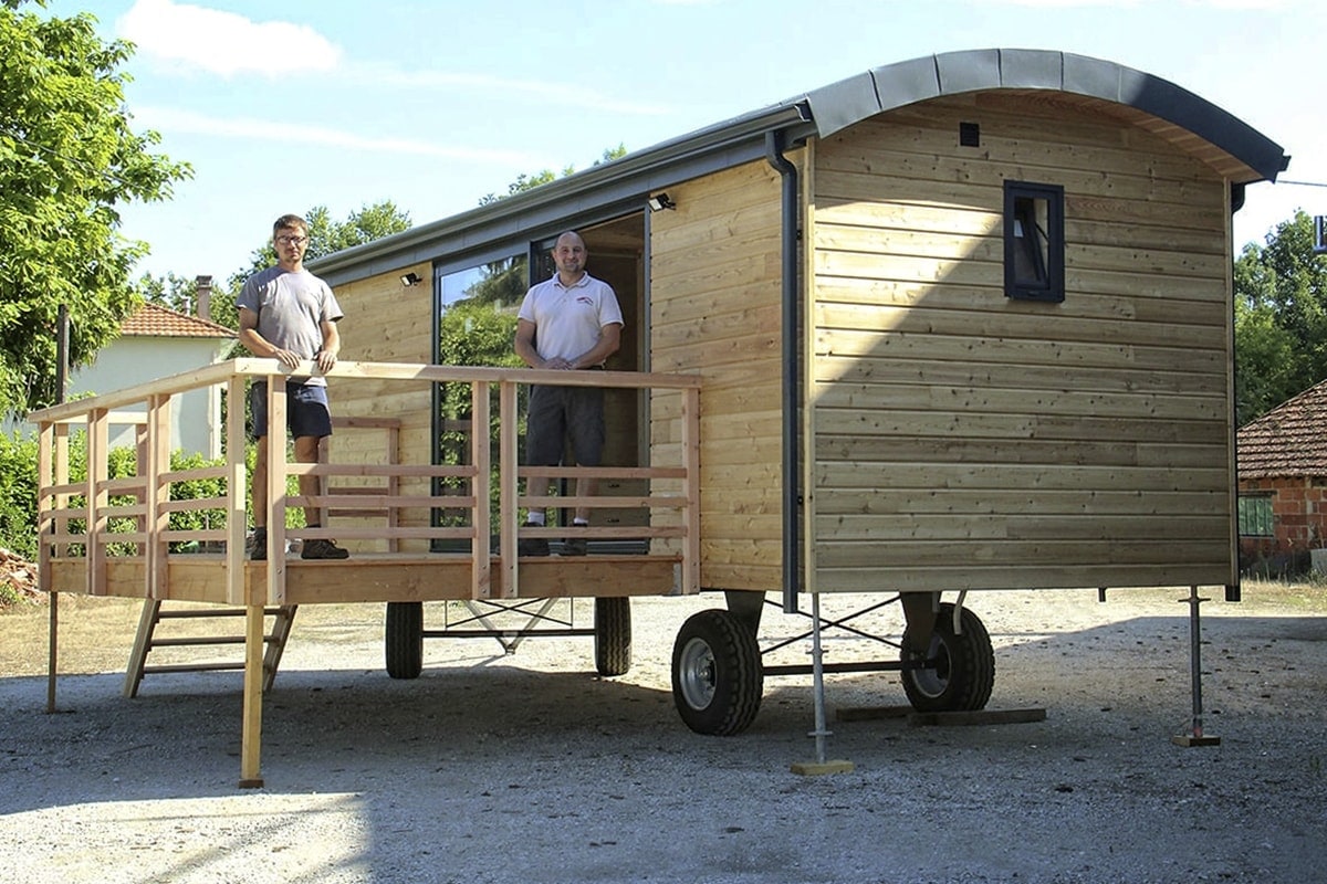 Roulotte en bois
