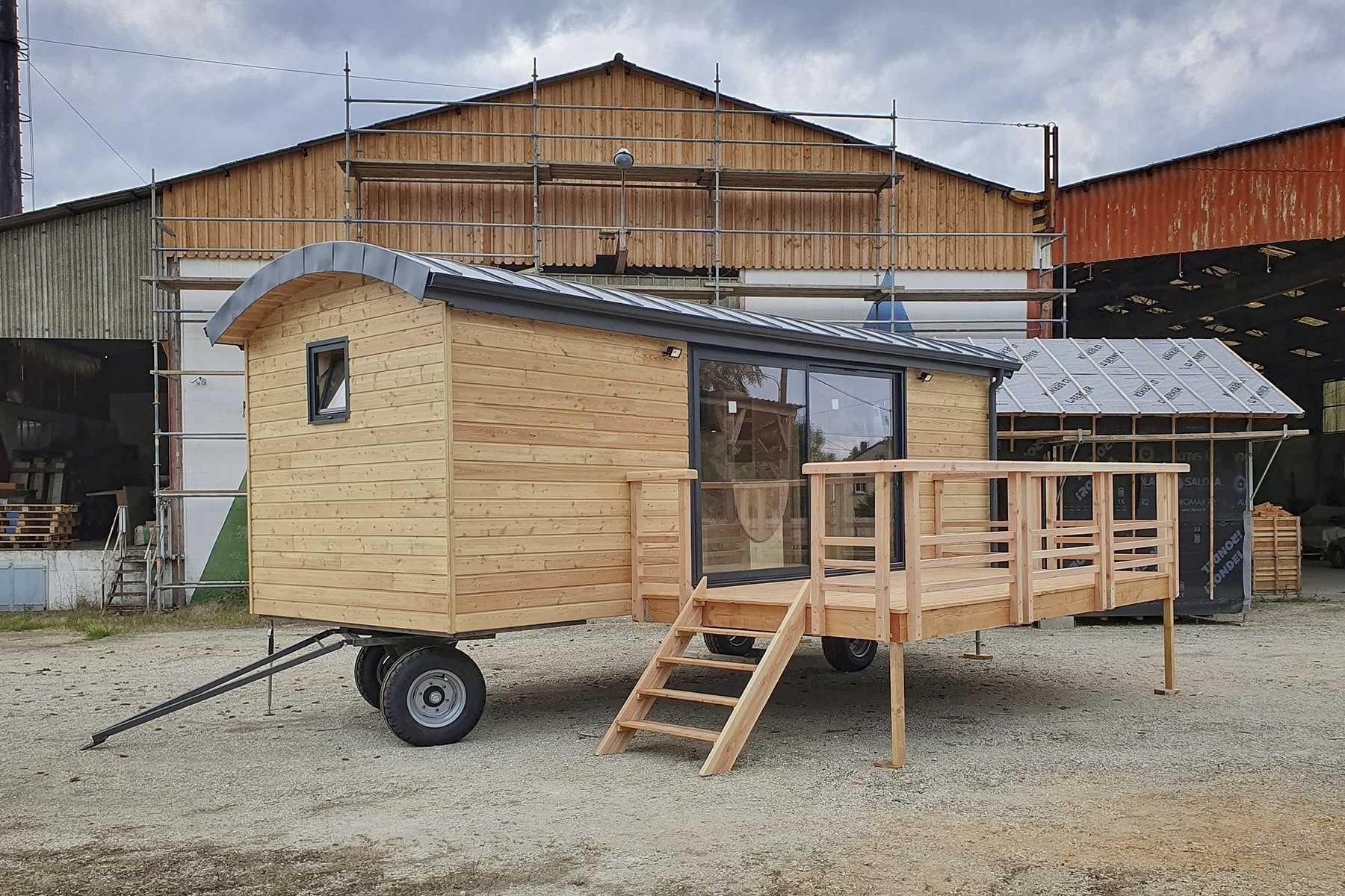Roulotte en bois